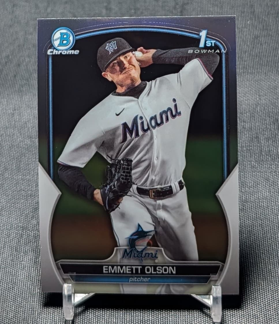 Emmett Olson trading card