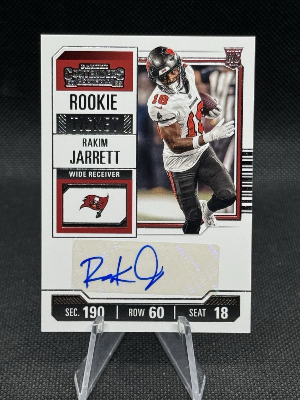 Rakim Jarrett trading card