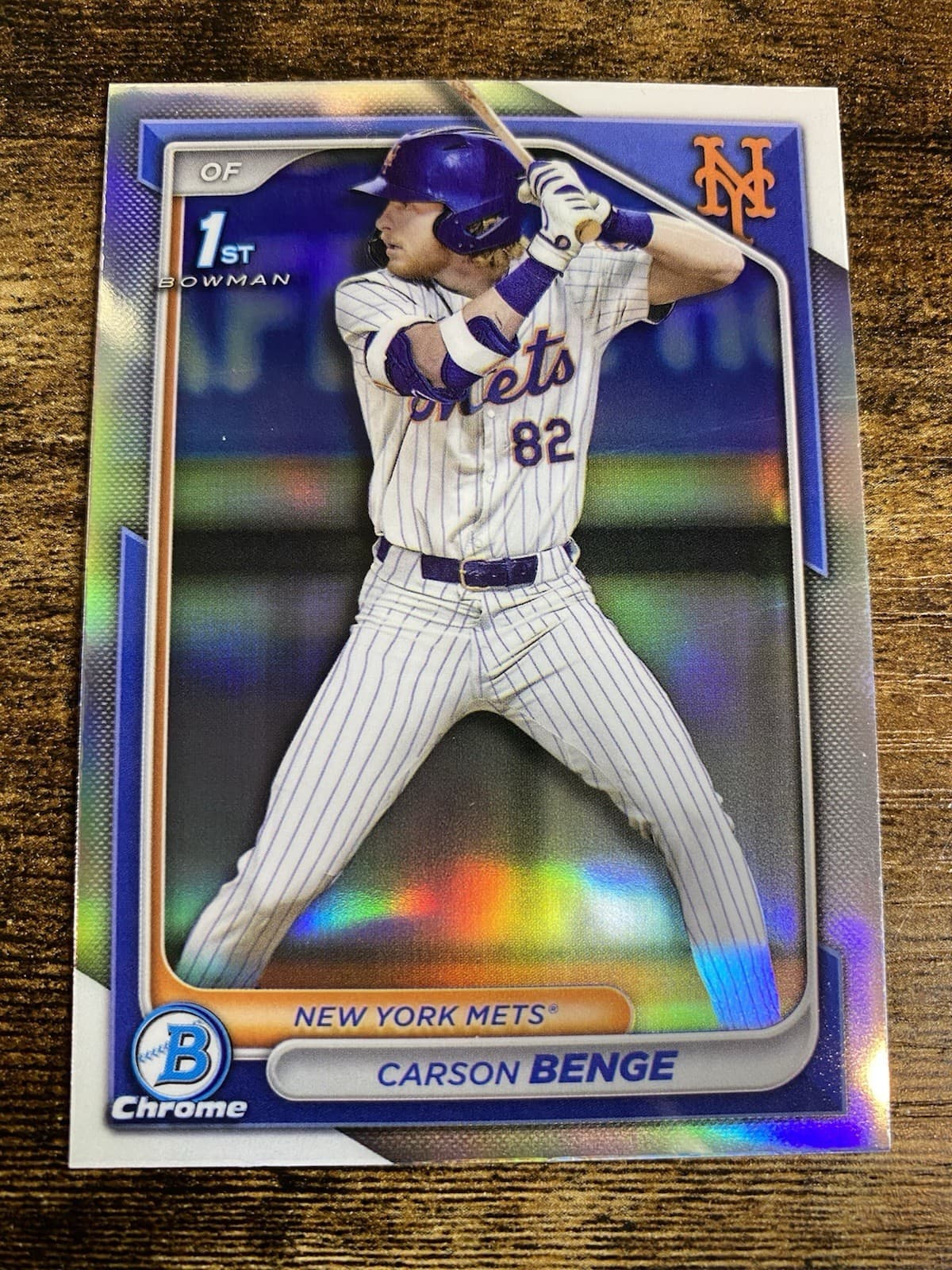 Carson Benge trading card