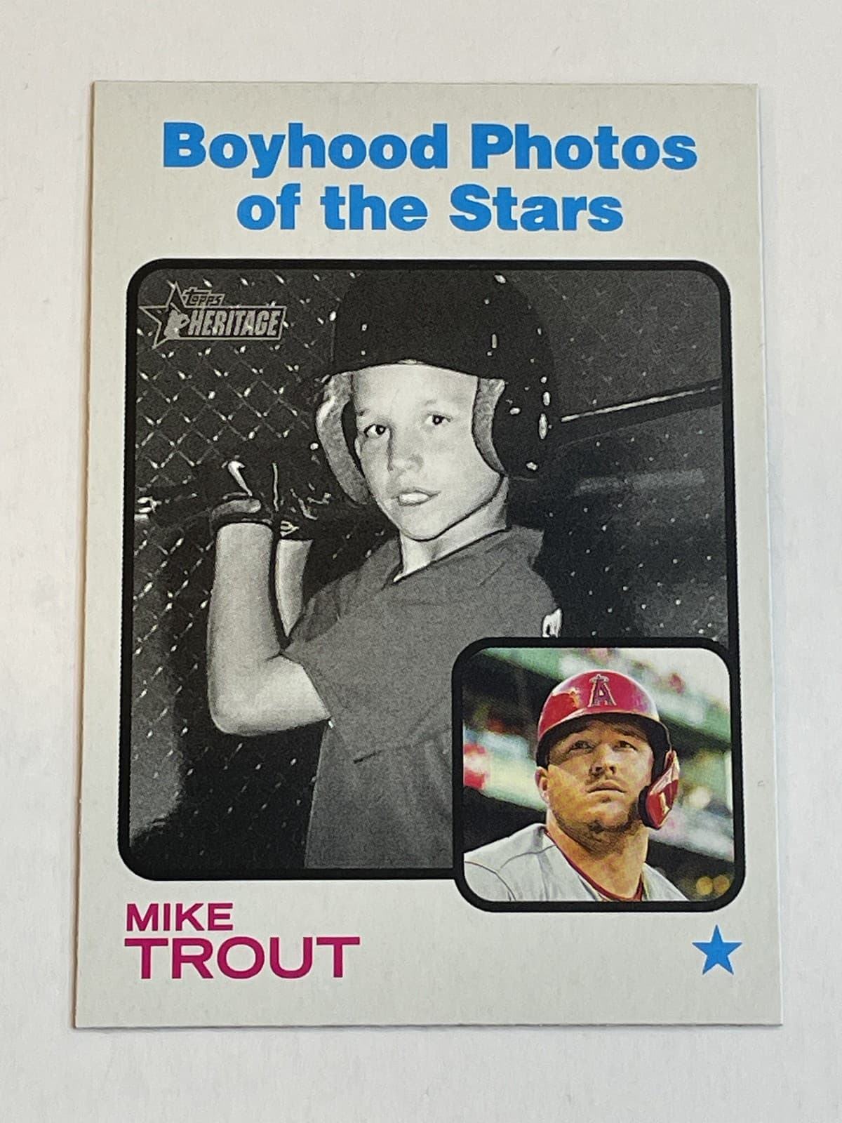 Mike Trout 2022 topps Topps Heritage