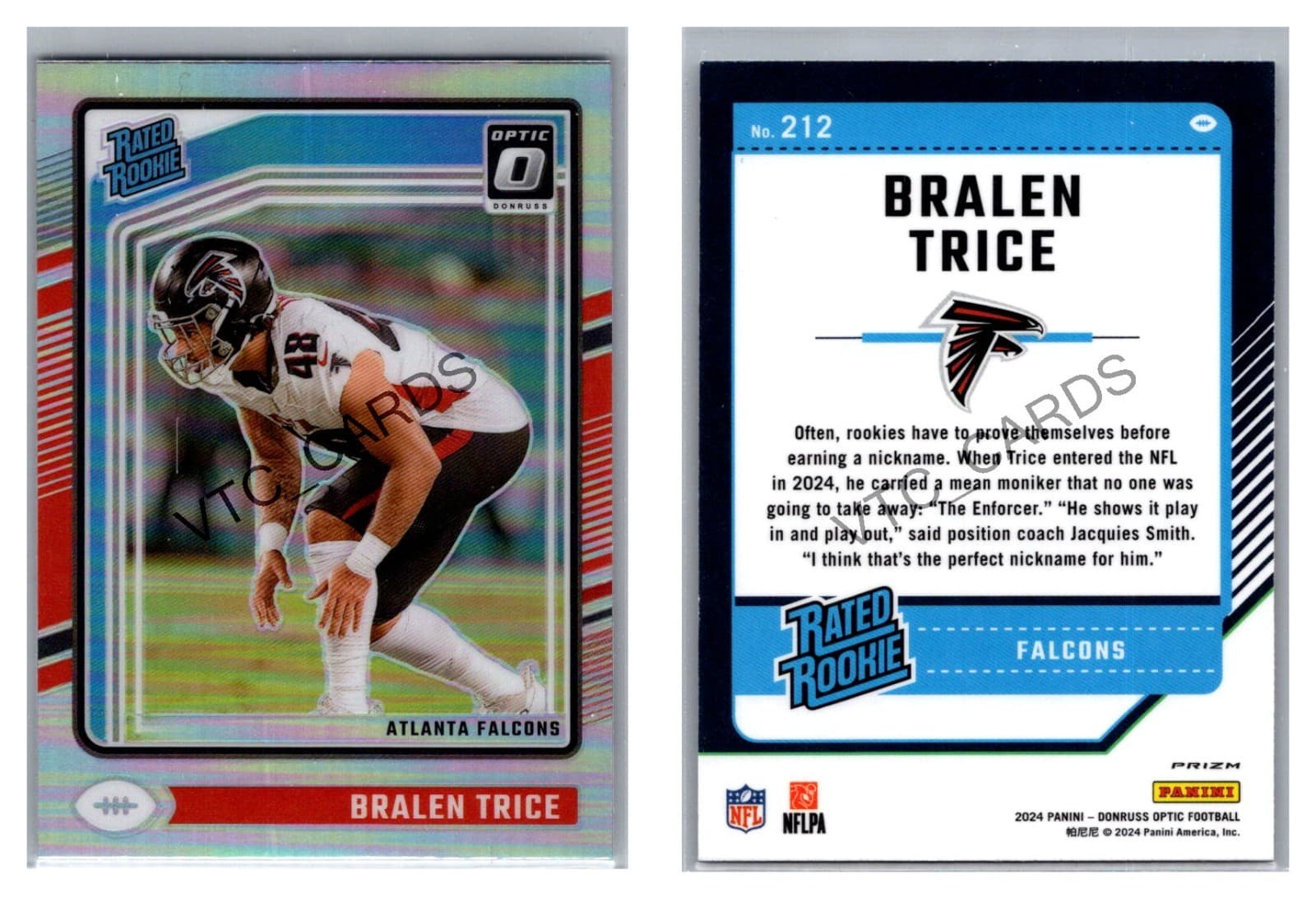 Bralen Trice 2024 panini Donruss Optic