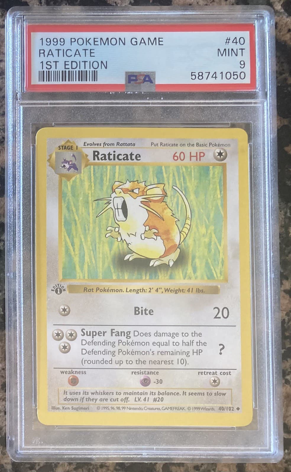 Raticate 1999 pokemon_tcg