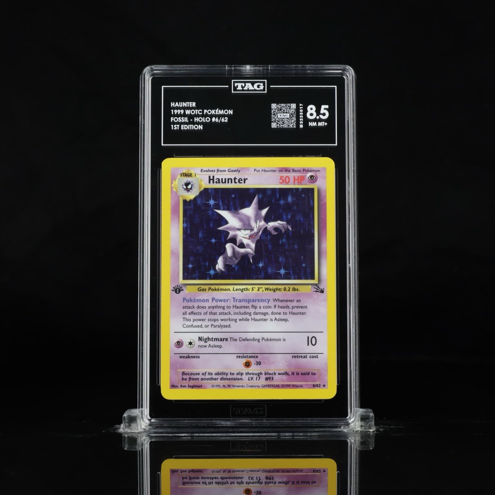 Haunter 1999 Pokemon Fossil 1st Edition Cigar Error