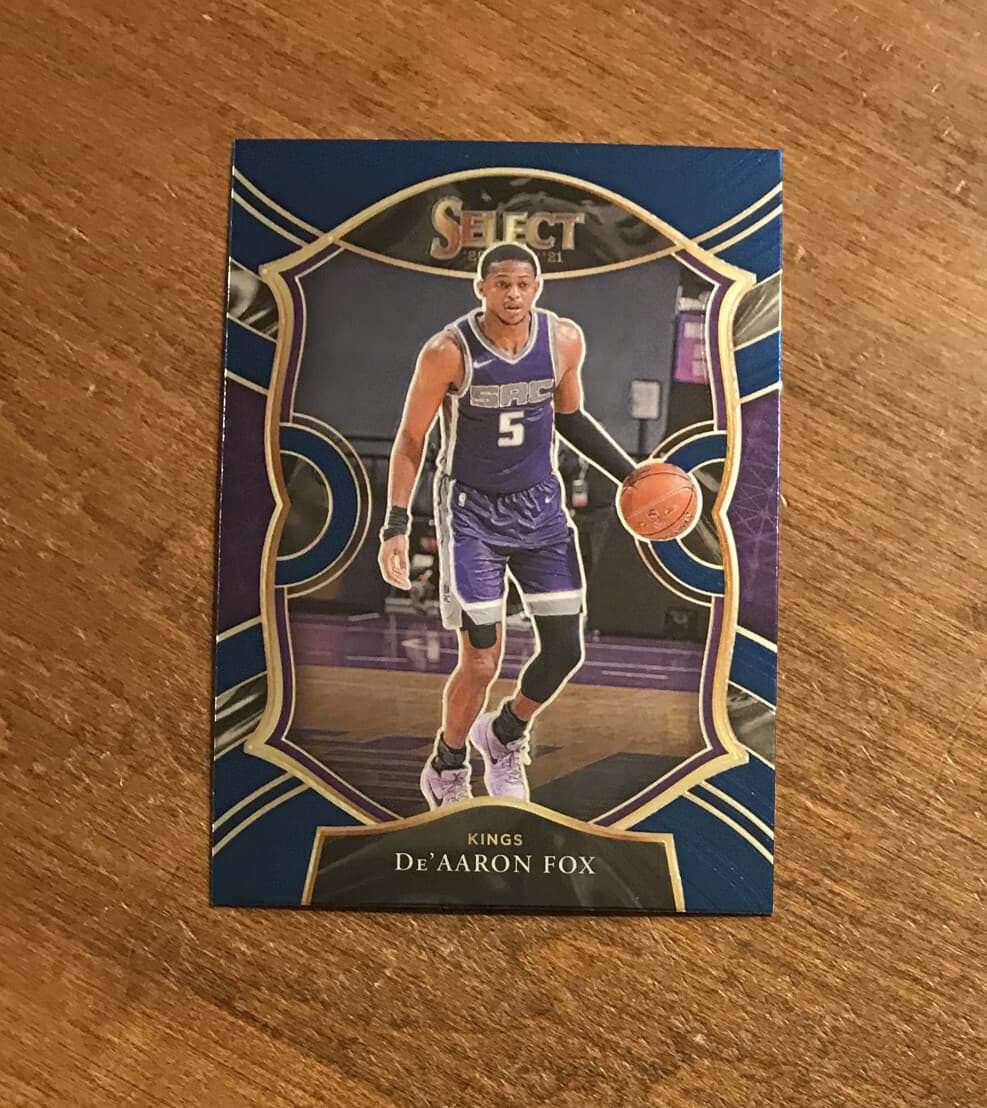 De'Aaron Fox 2020 panini Panini Select