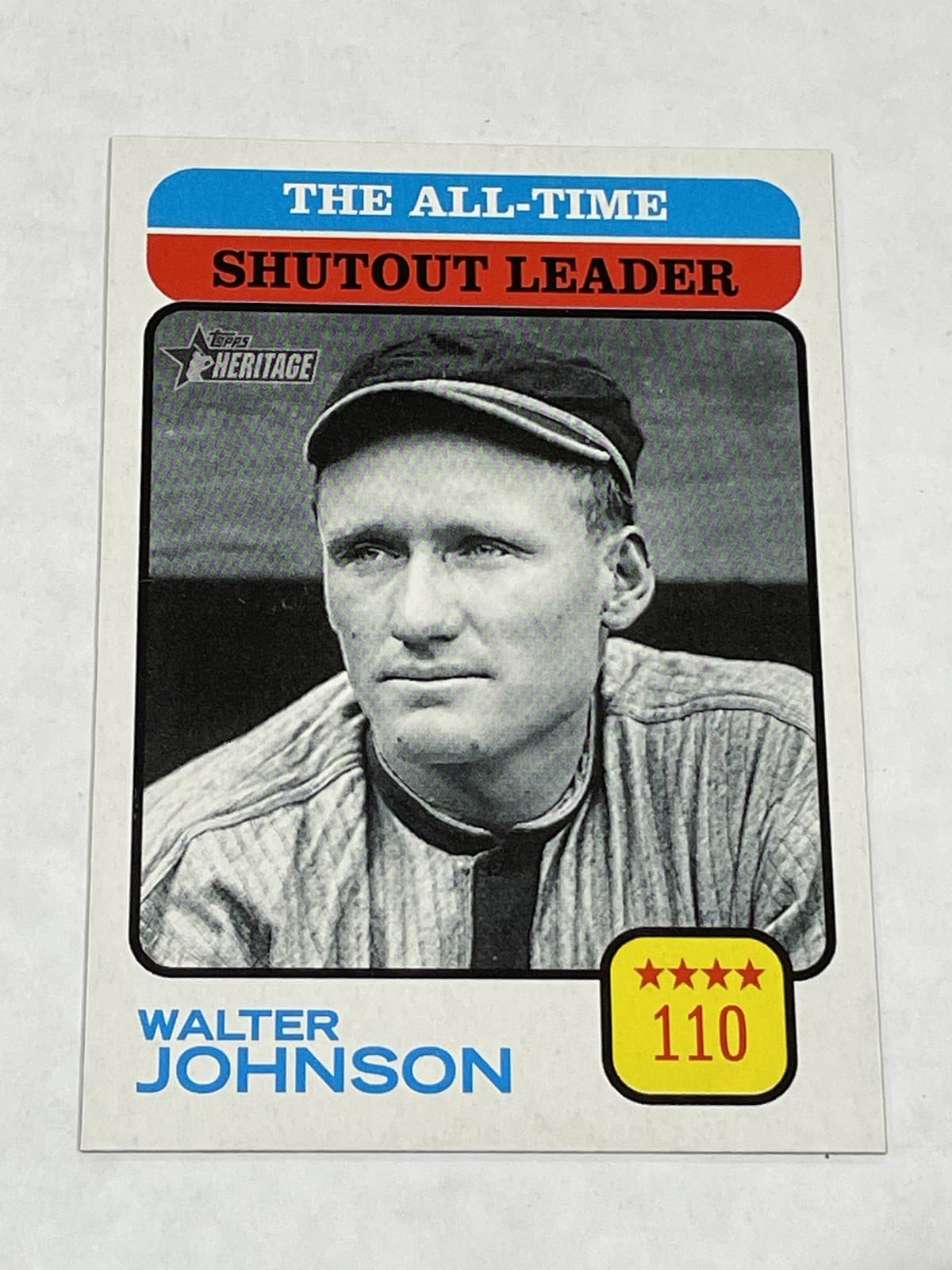 Walter Johnson trading card