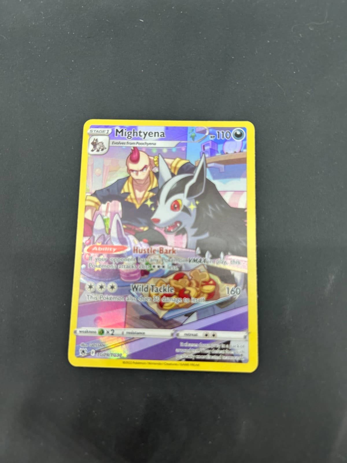 Mightyena trading card