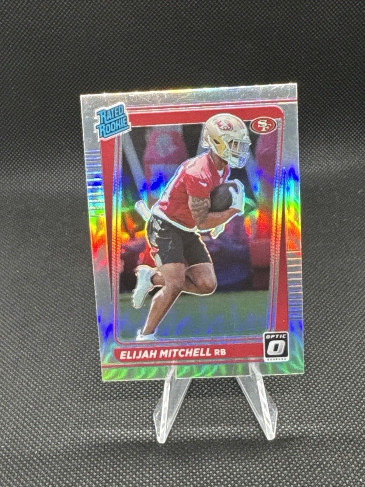 Elijah Mitchell trading card