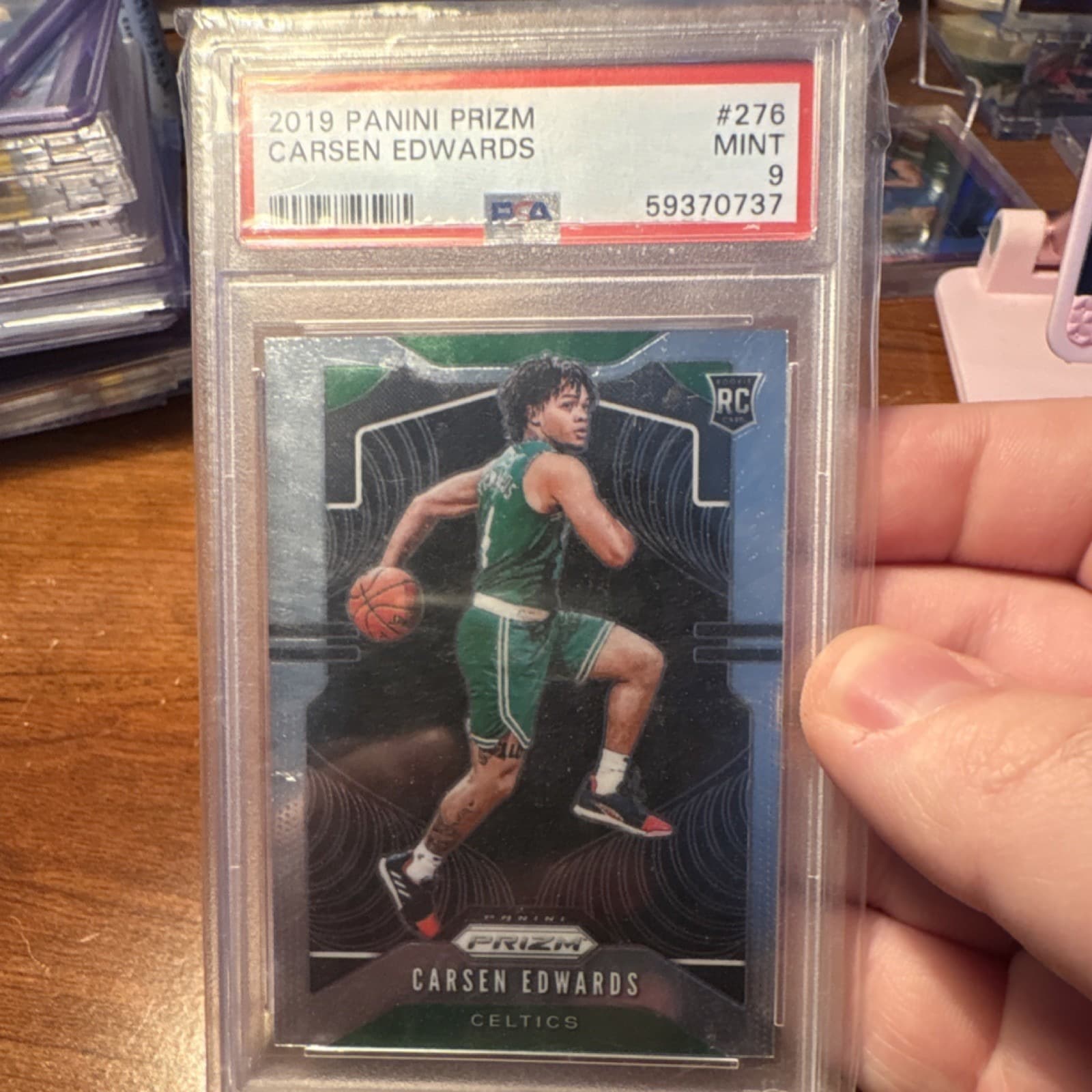 Carsen Edwards trading card