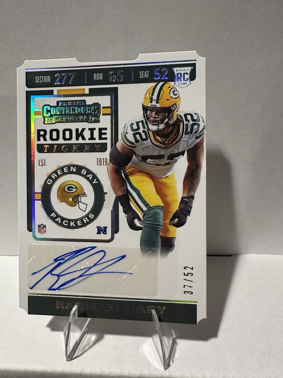 Rashan Gary 2019 panini Panini Contenders