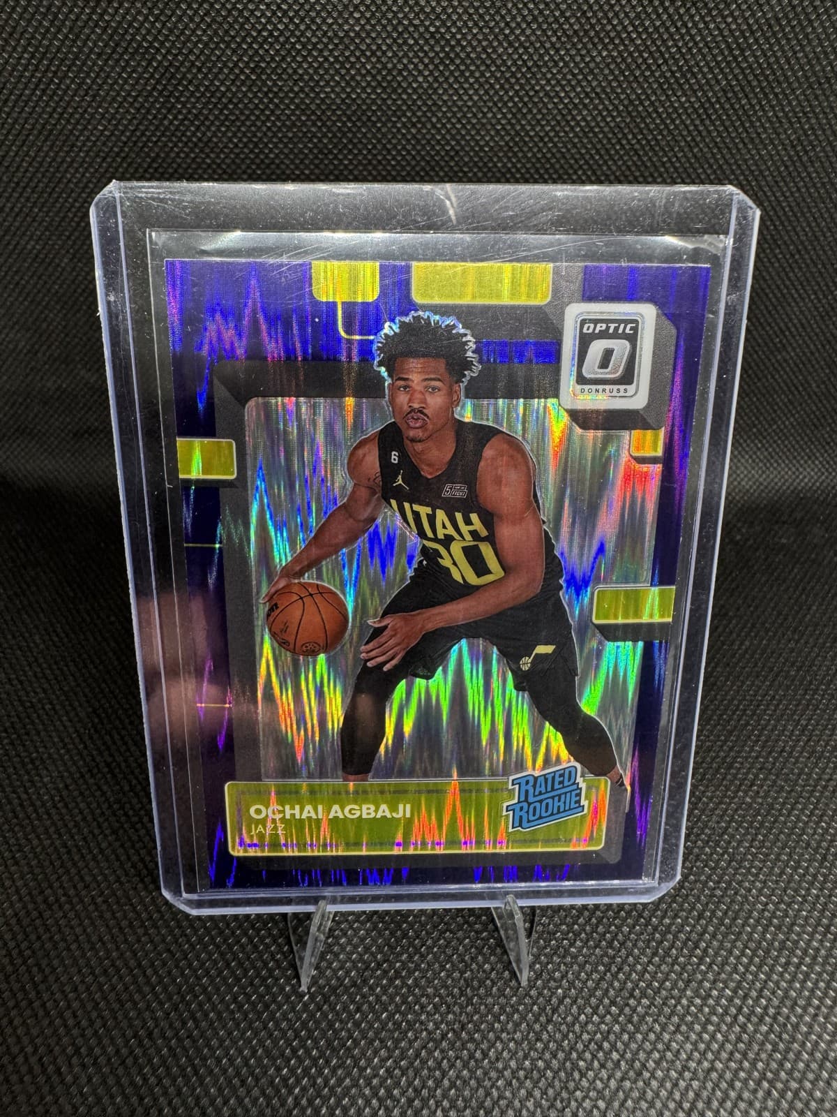 Ochai Agbaji trading card