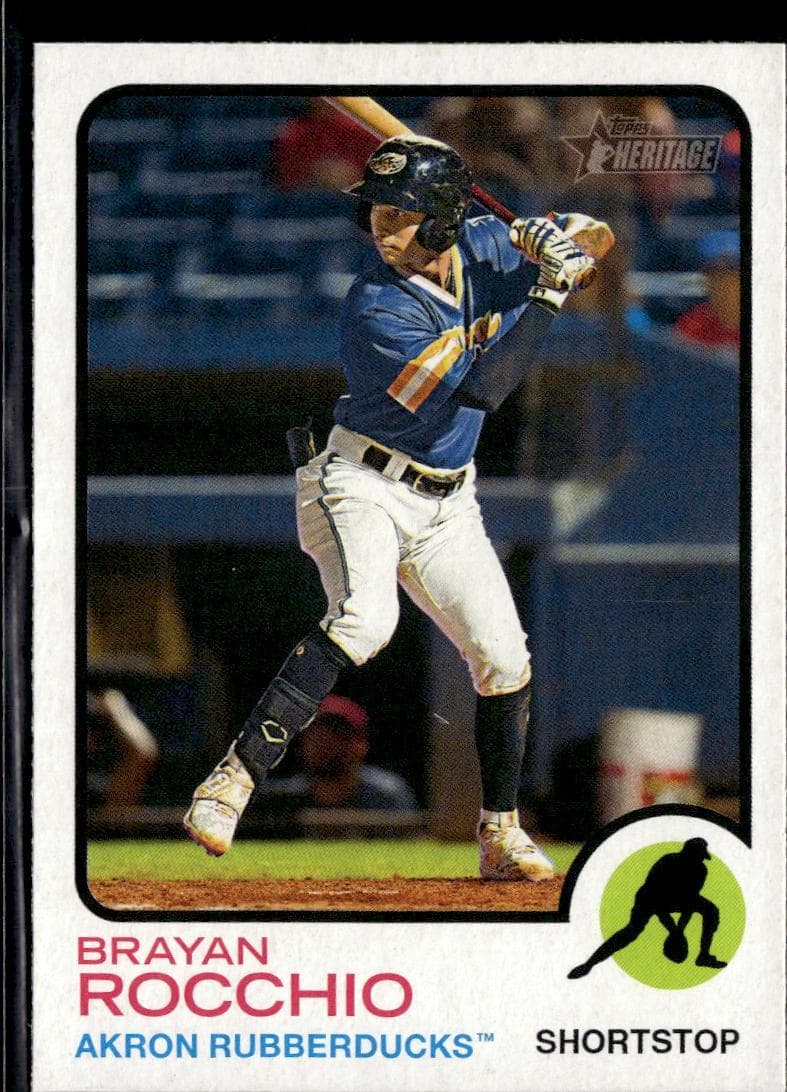 Brayan Rocchio 2022 topps Topps Heritage Minor League