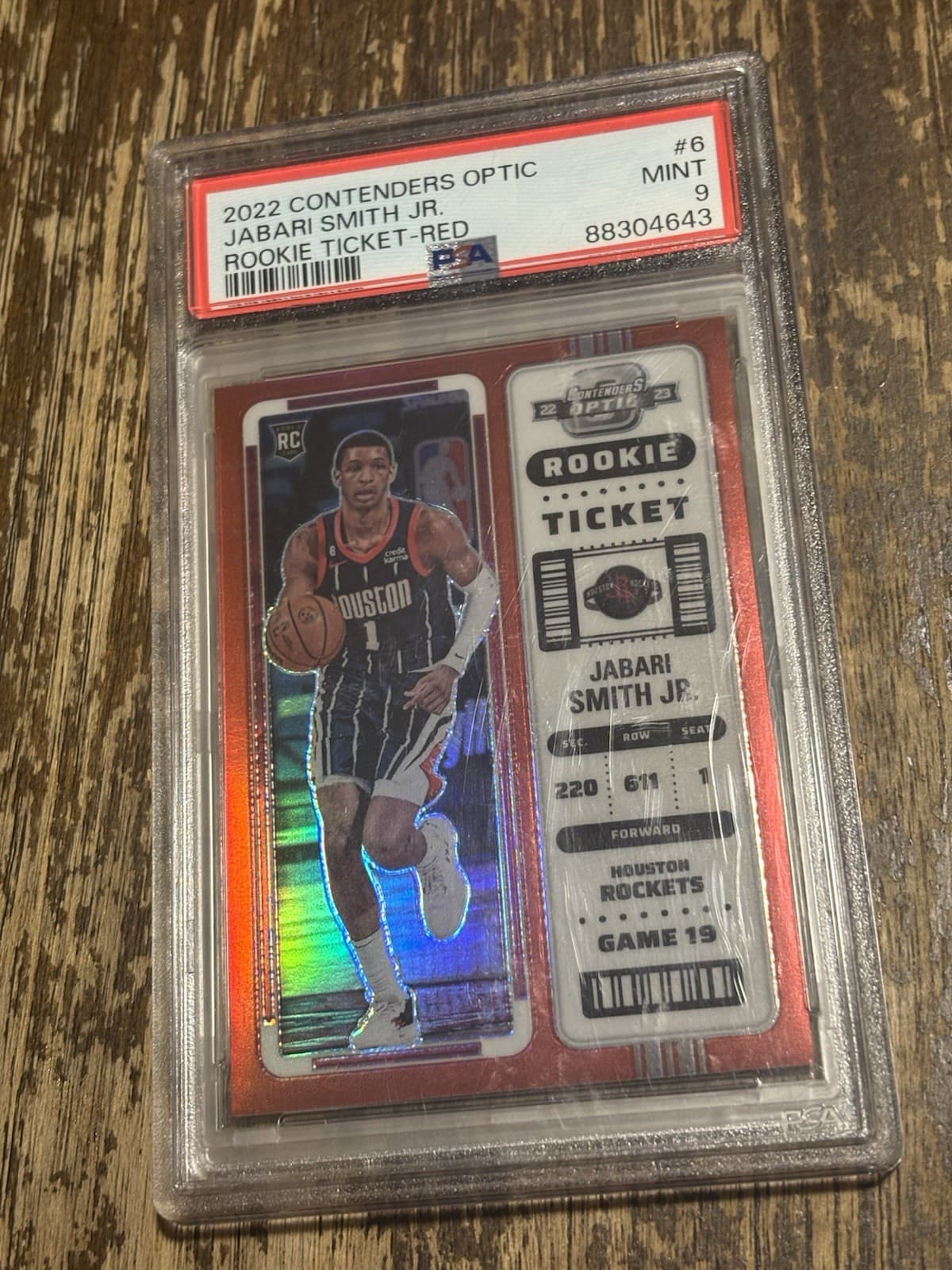 Jabari Smith Jr 2022 panini Panini Contenders Optic