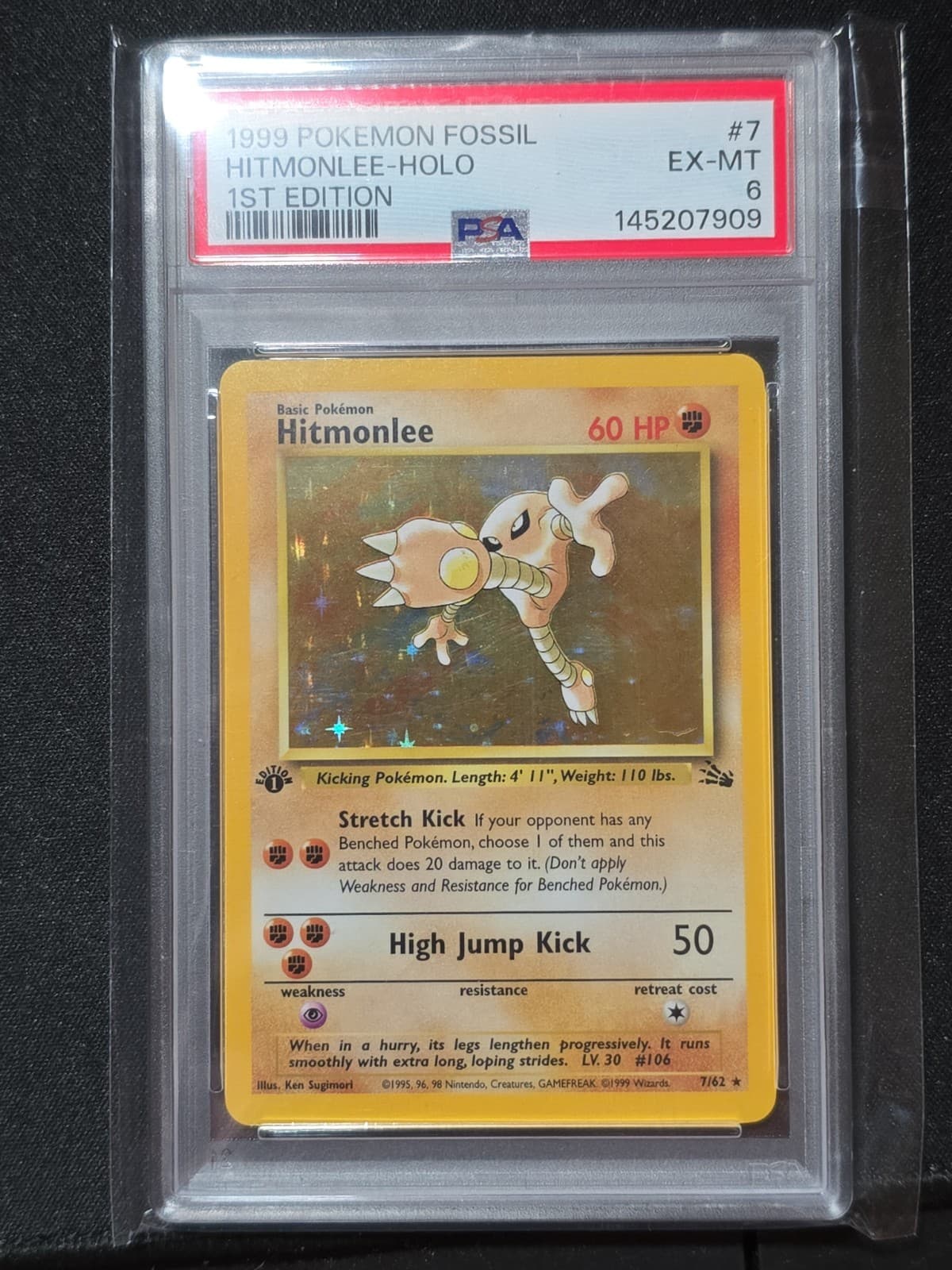 Hitmonlee 1999 Pokemon Fossil