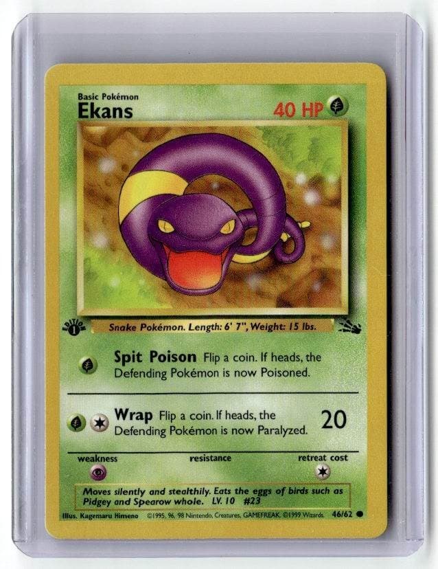 Ekans trading card