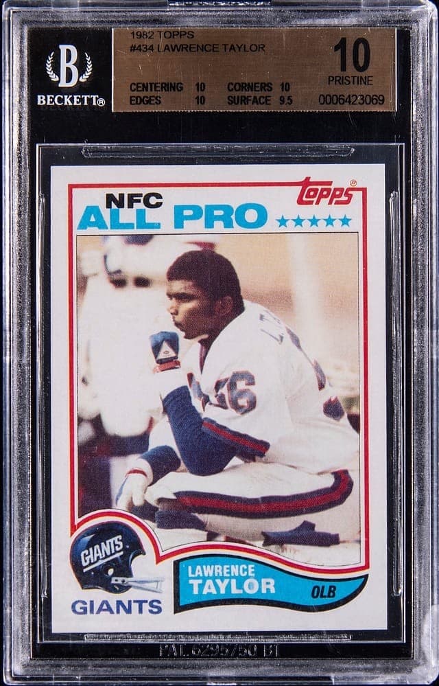 Lawrence Taylor trading card