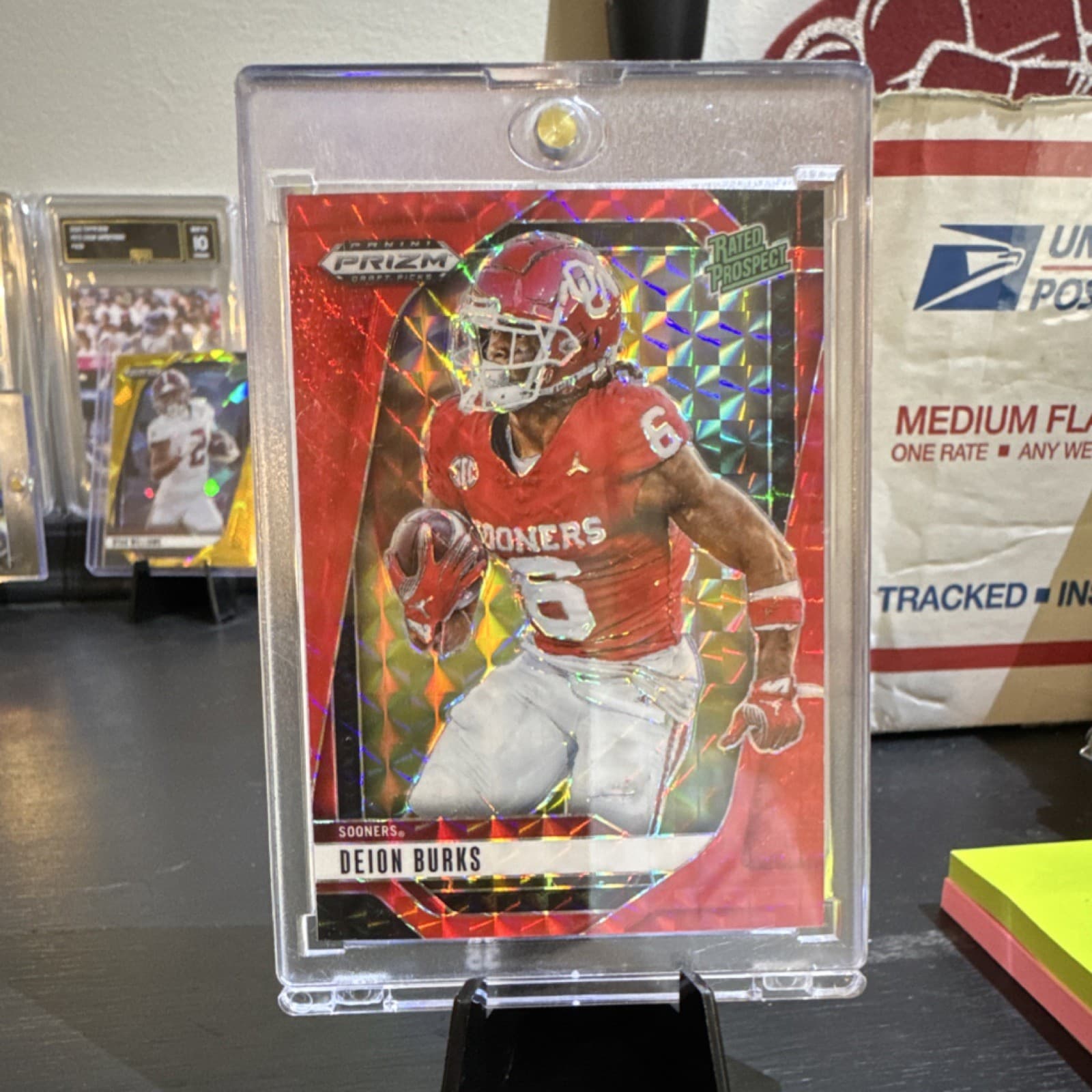 Deion Burks trading card