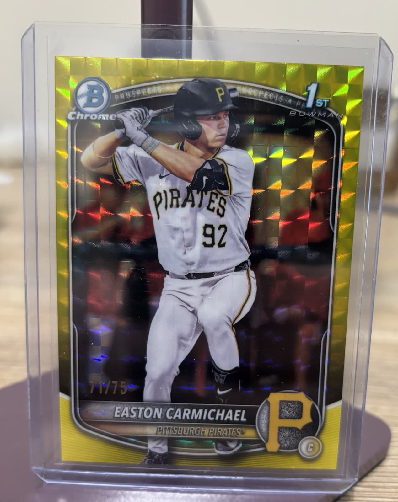 Easton Carmichael trading card