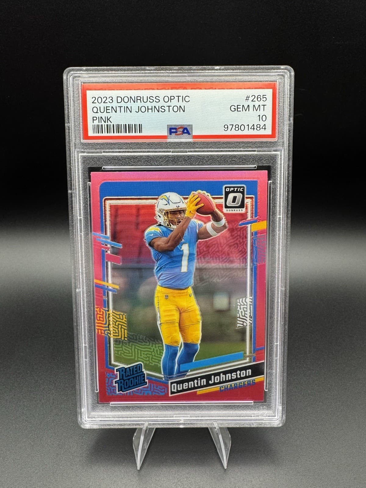 Quentin Johnston 2023 panini Donruss Optic