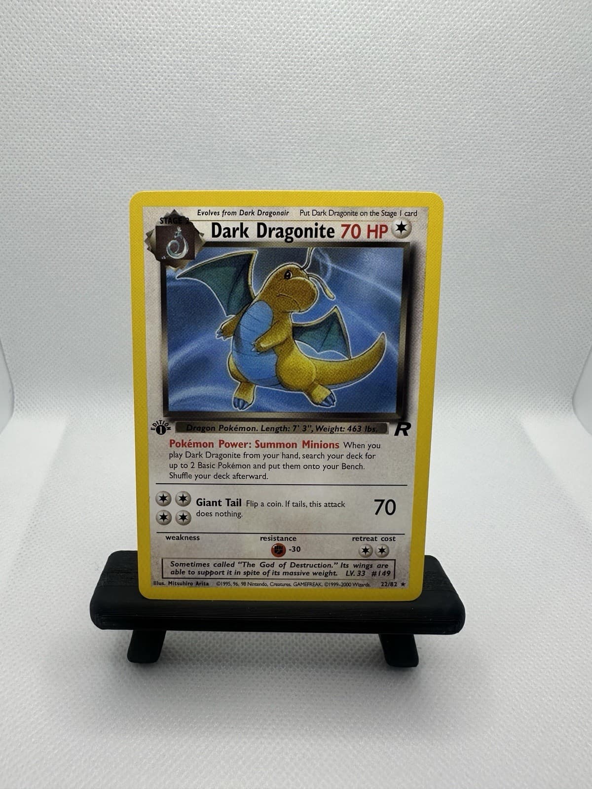Dark Dragonite trading card