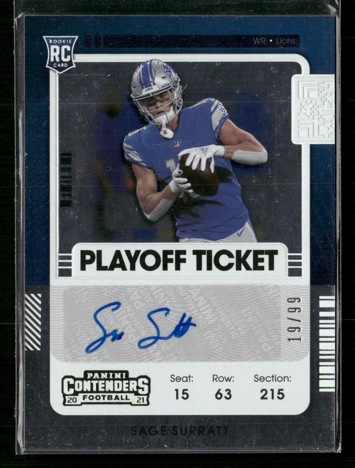 Sage Surratt trading card