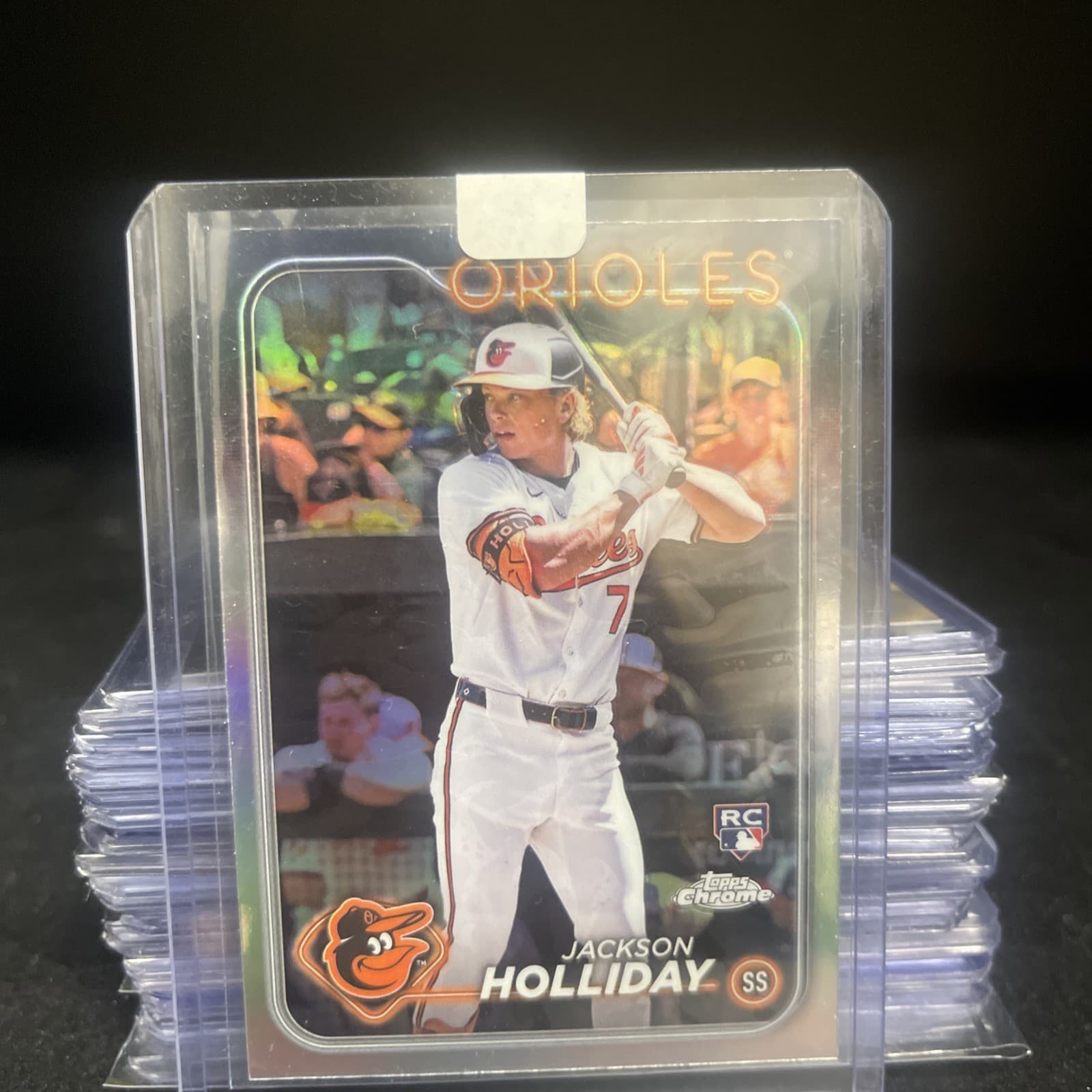 Jackson Holliday 2024 topps Topps Chrome Logofractor Edition