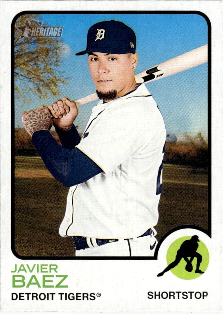 Javier Baez 2022 topps Topps Heritage