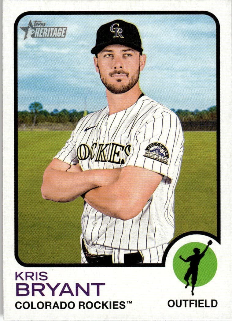 Kris Bryant 2022 topps Topps Heritage