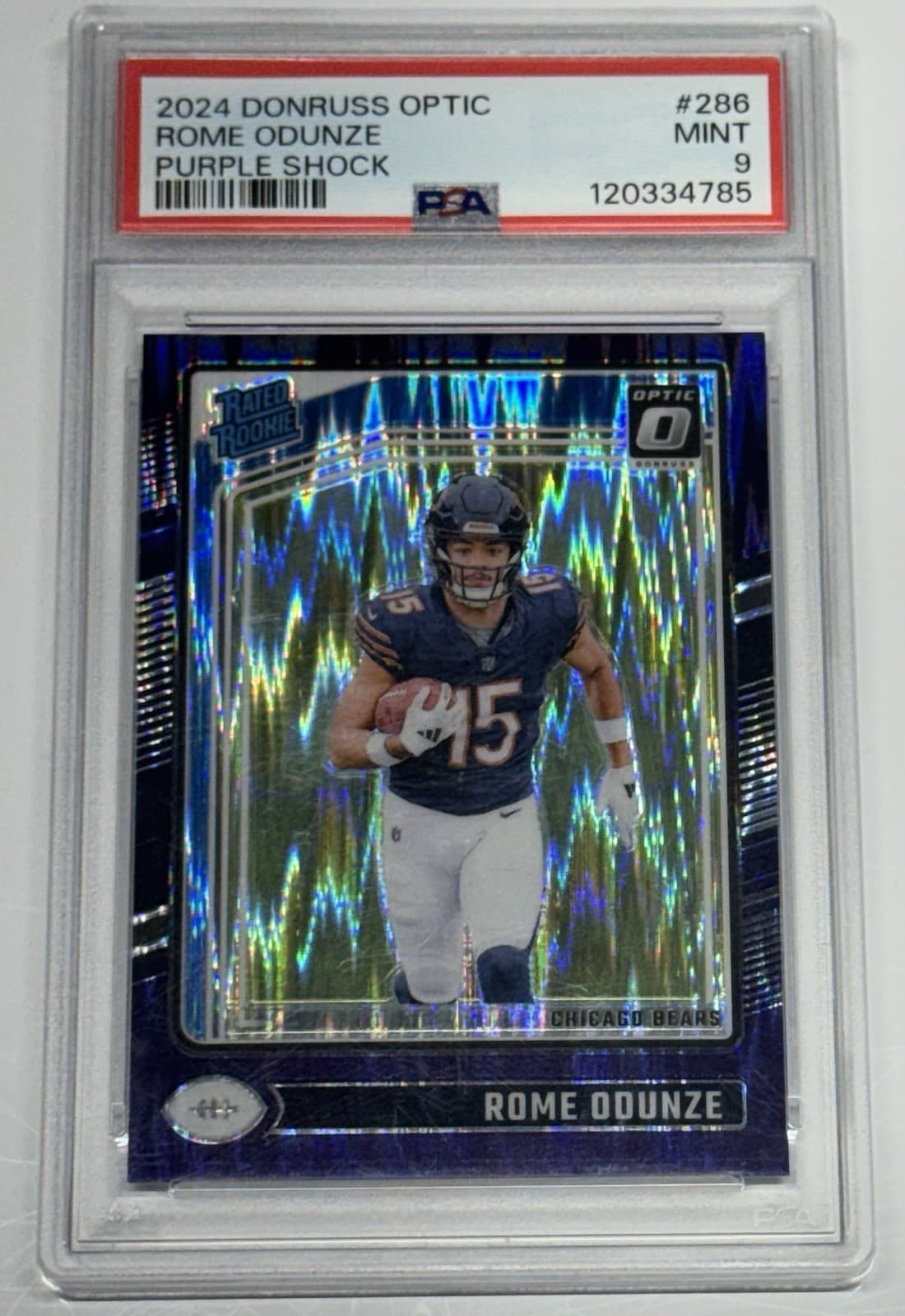 Rome Odunze 2024 panini Donruss Optic
