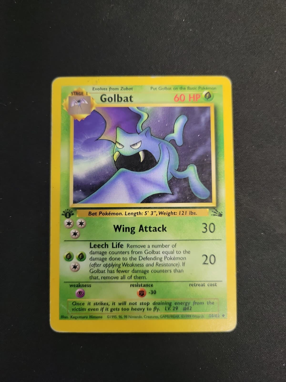 Golbat trading card