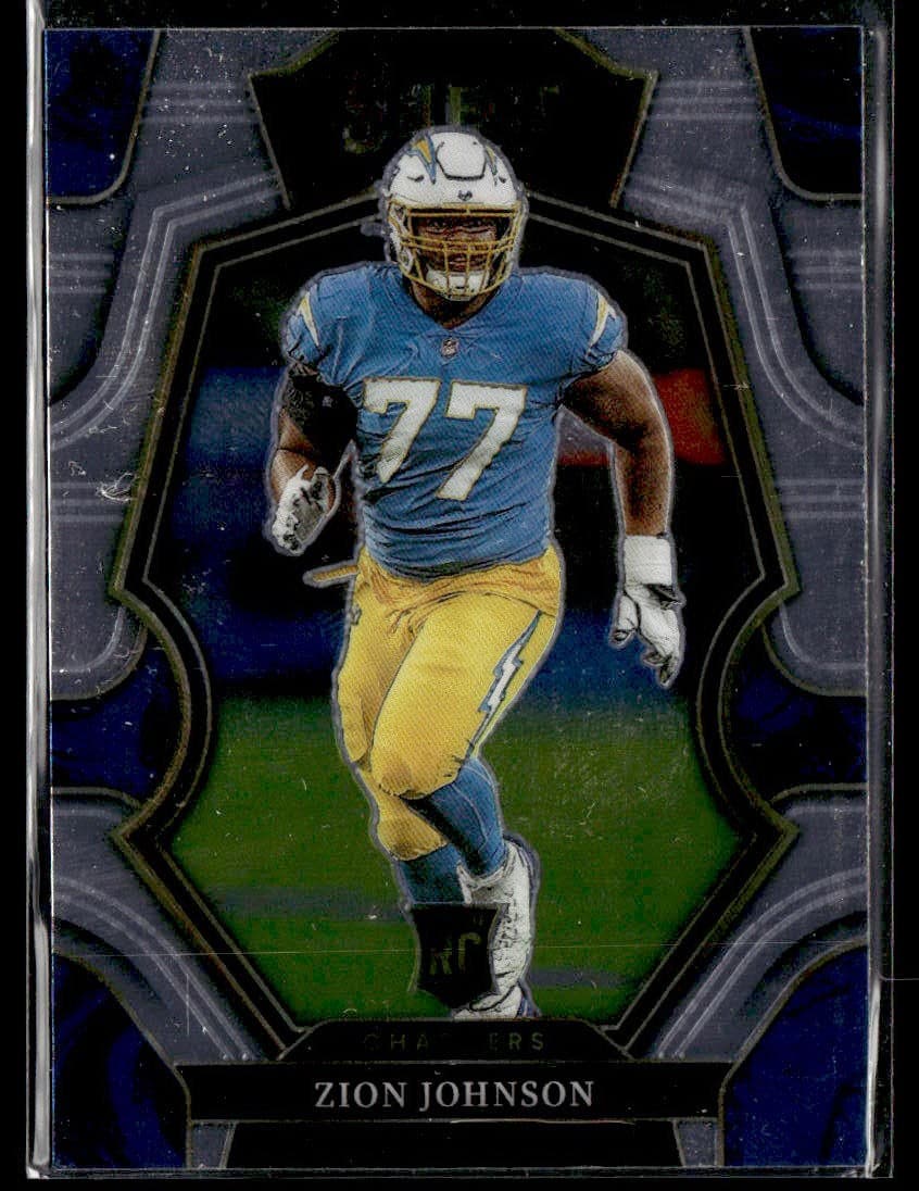 Zion Johnson trading card