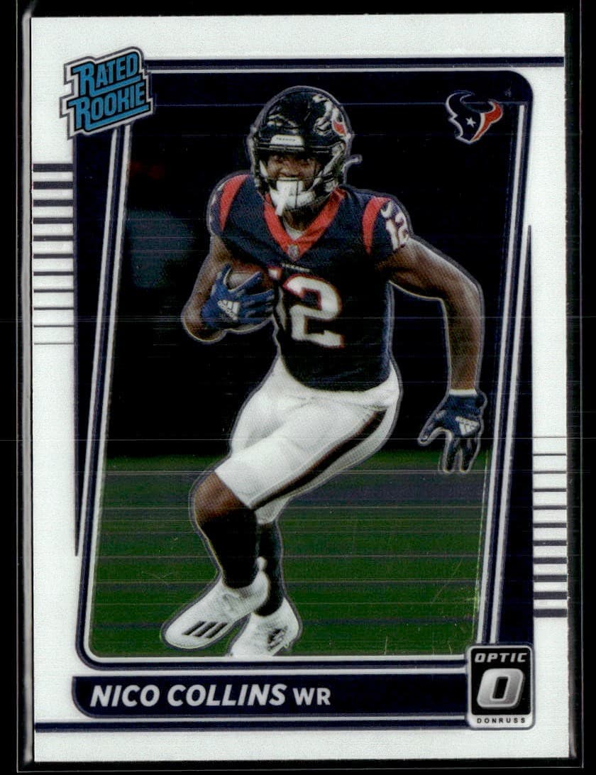 Nico Collins 2021 panini Donruss Optic