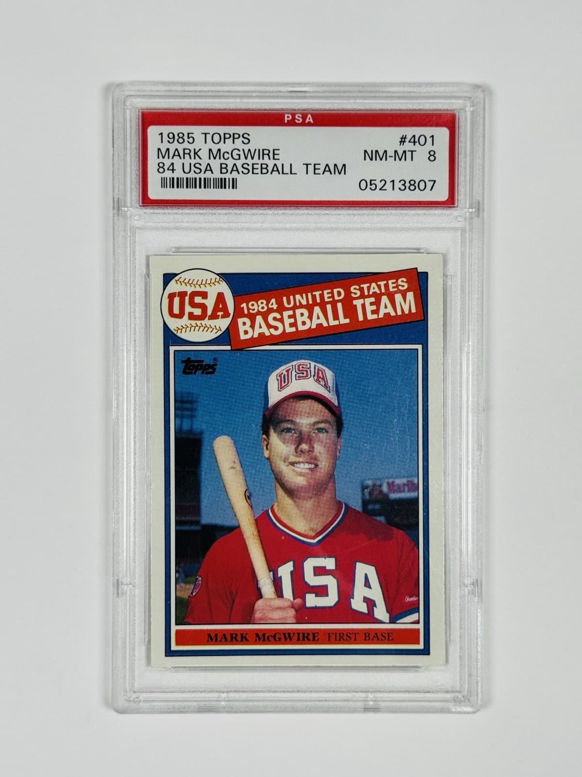 Mark McGwire trading card