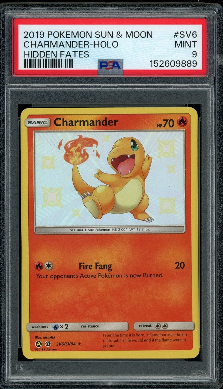 Charmander 2019 Pokemon Hidden Fates
