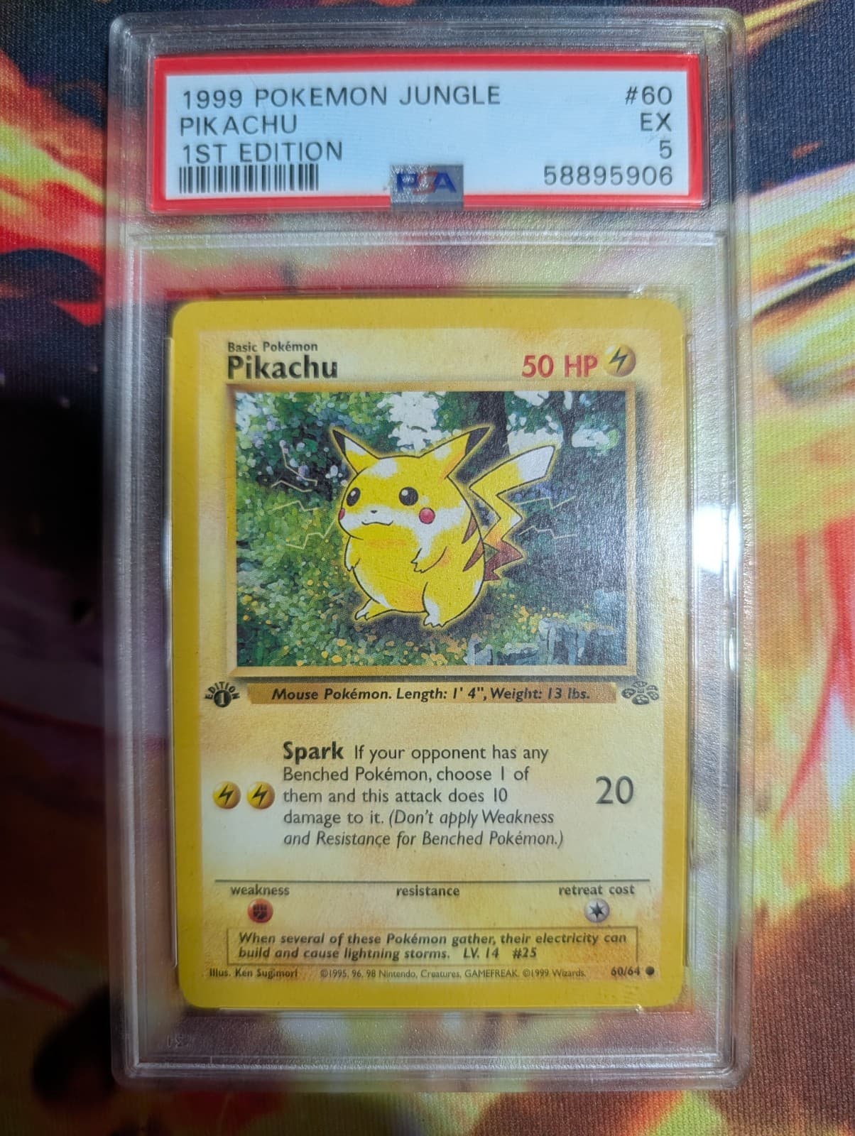 Pikachu 1999 Pokemon Jungle 1st Edition