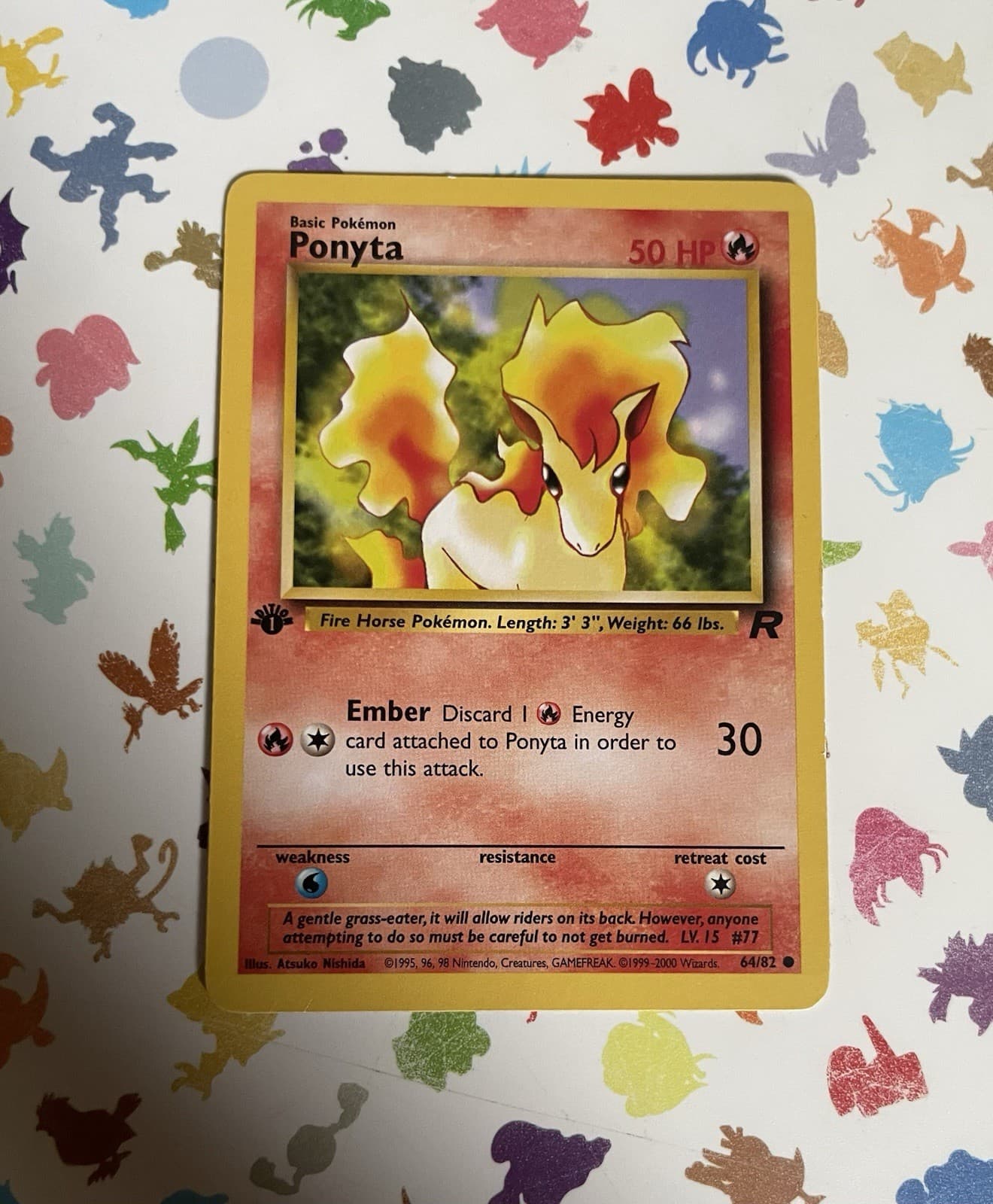 Ponyta trading card