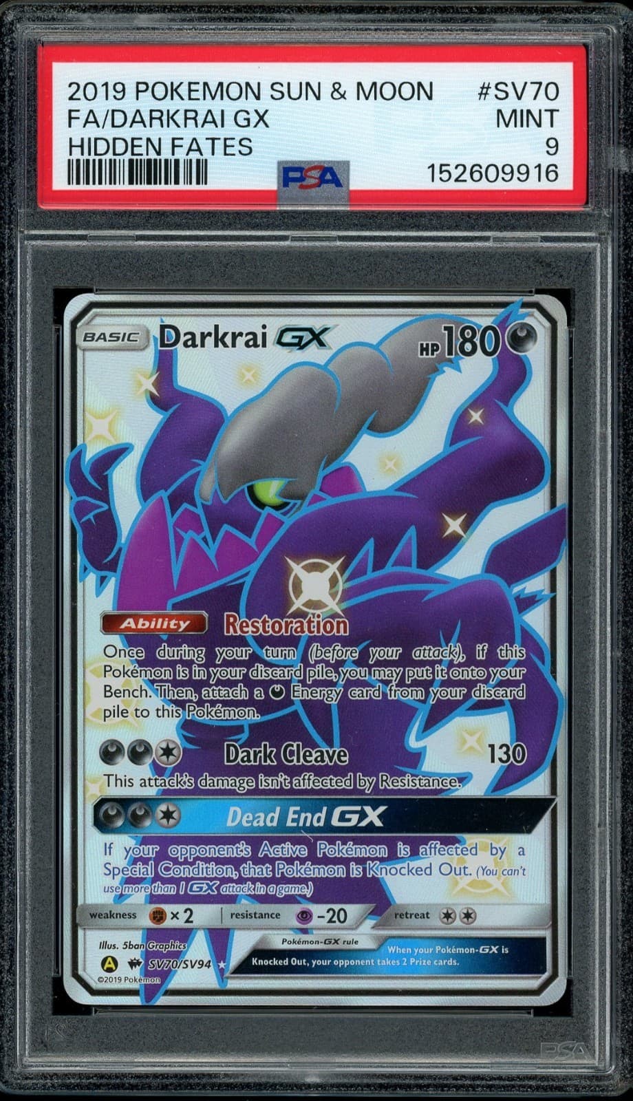 Darkrai-GX trading card