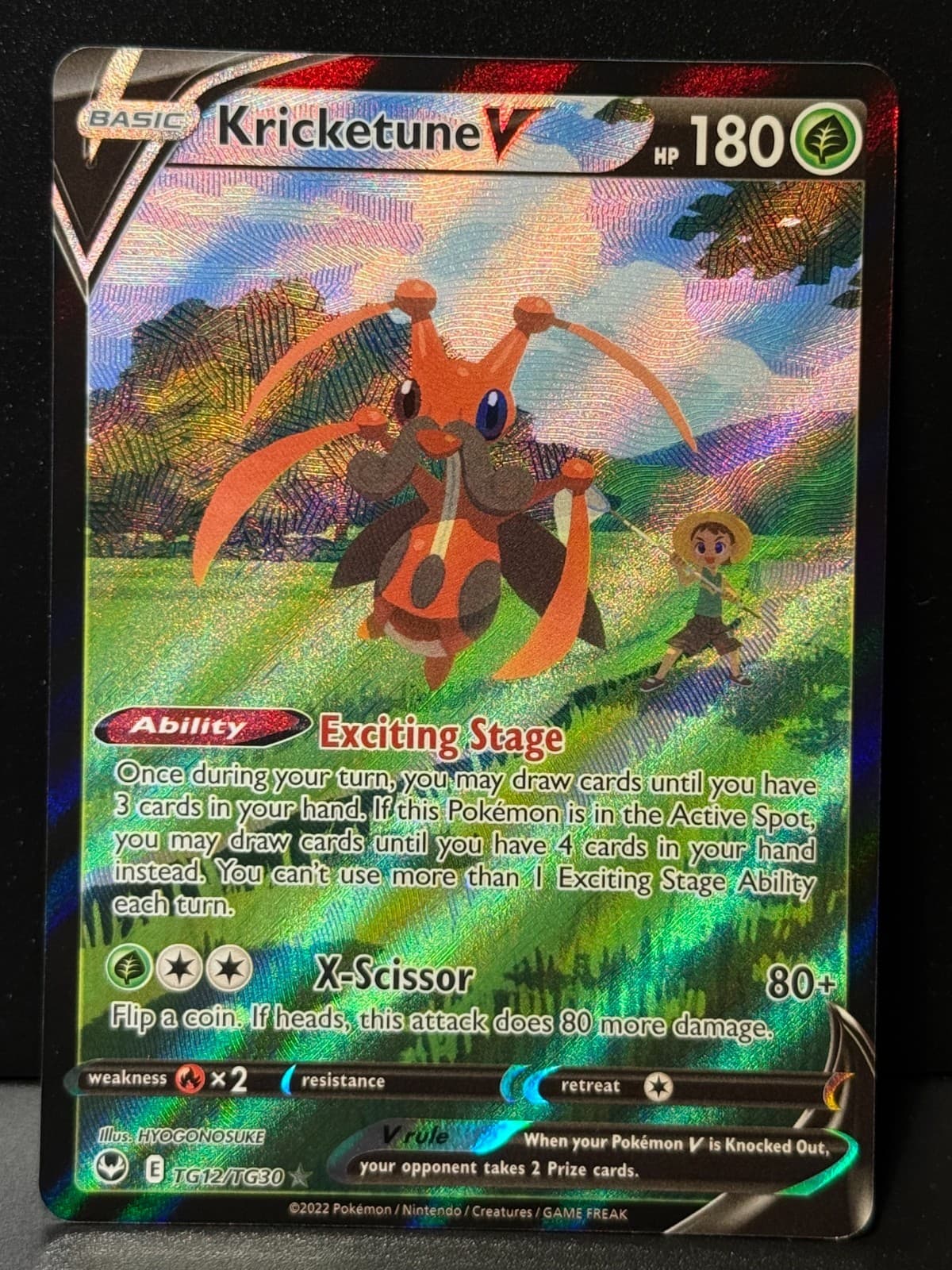 Kricketune V trading card