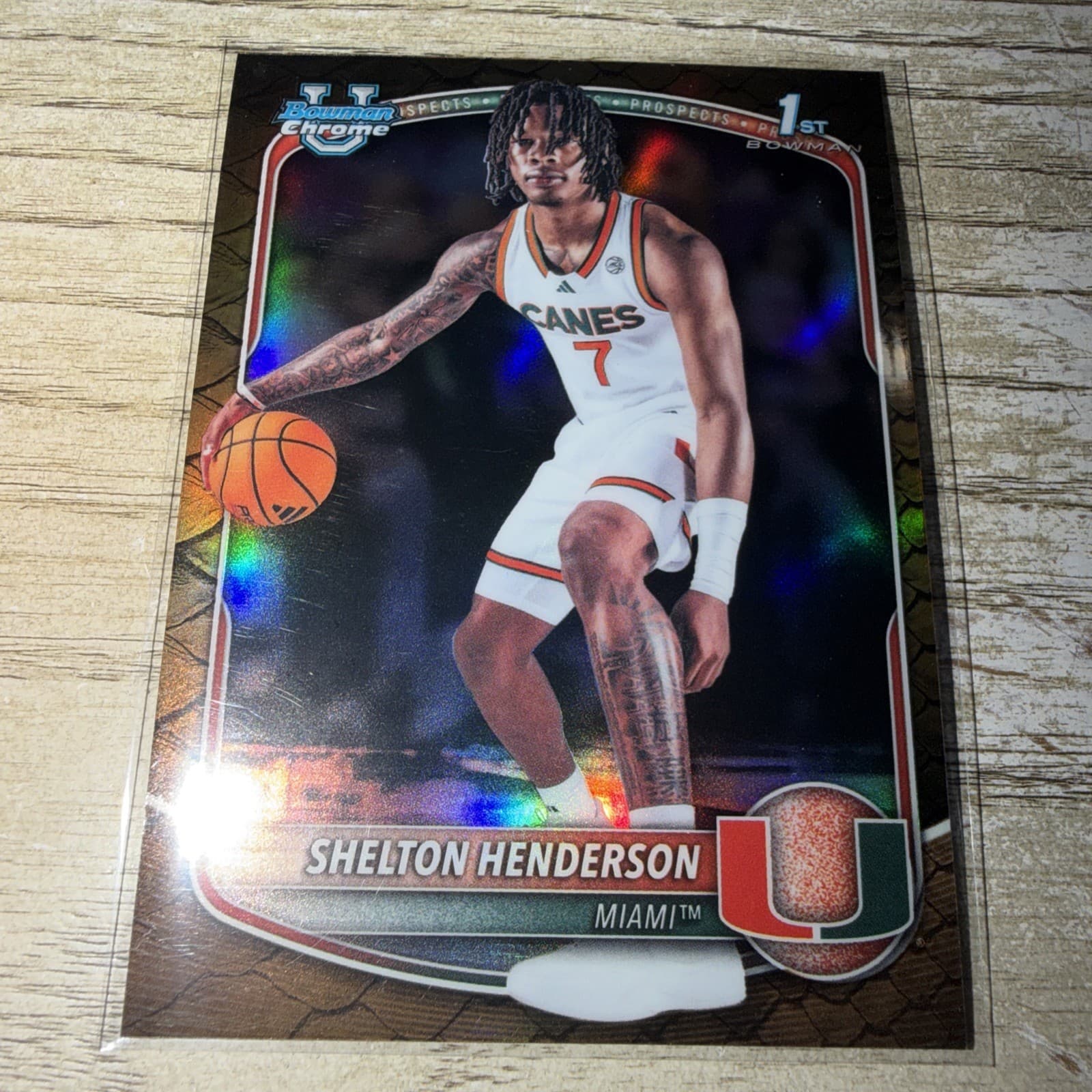 Shelton Henderson trading card