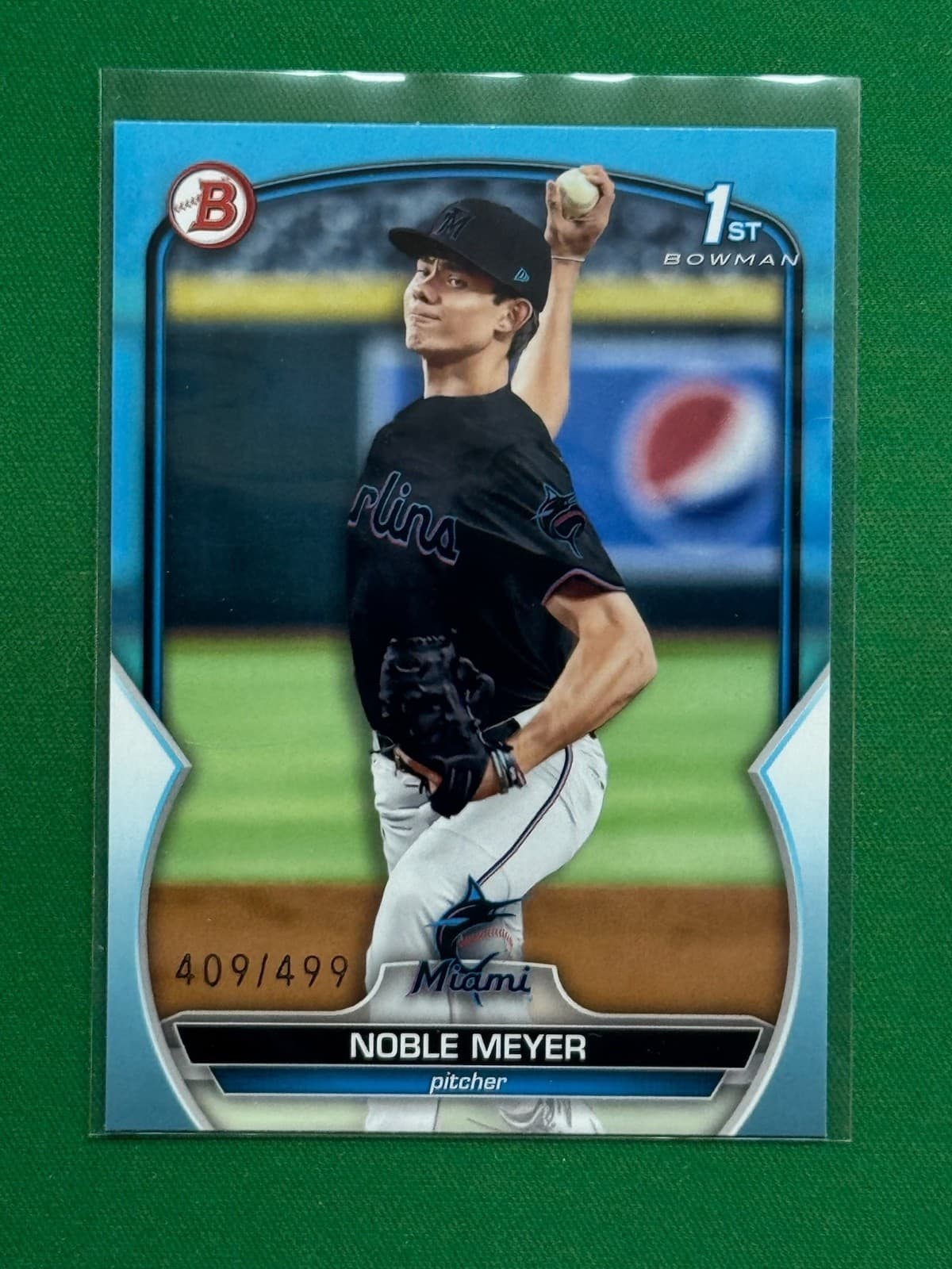 Noble Meyer trading card