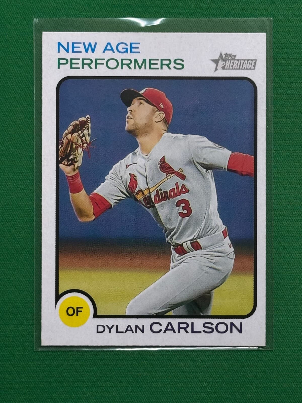 Dylan Carlson 2022 topps Topps Heritage