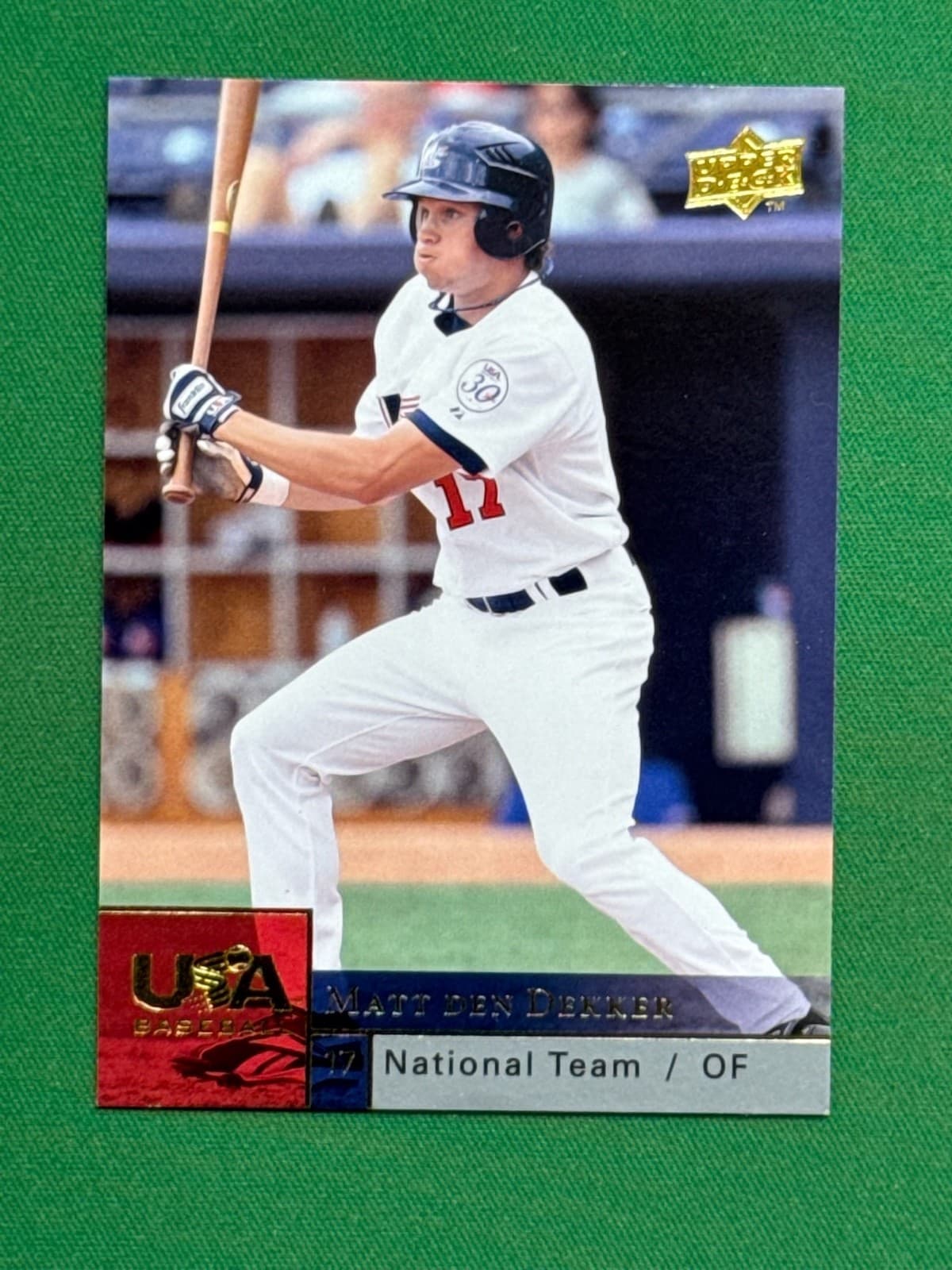 Matt den Dekker trading card