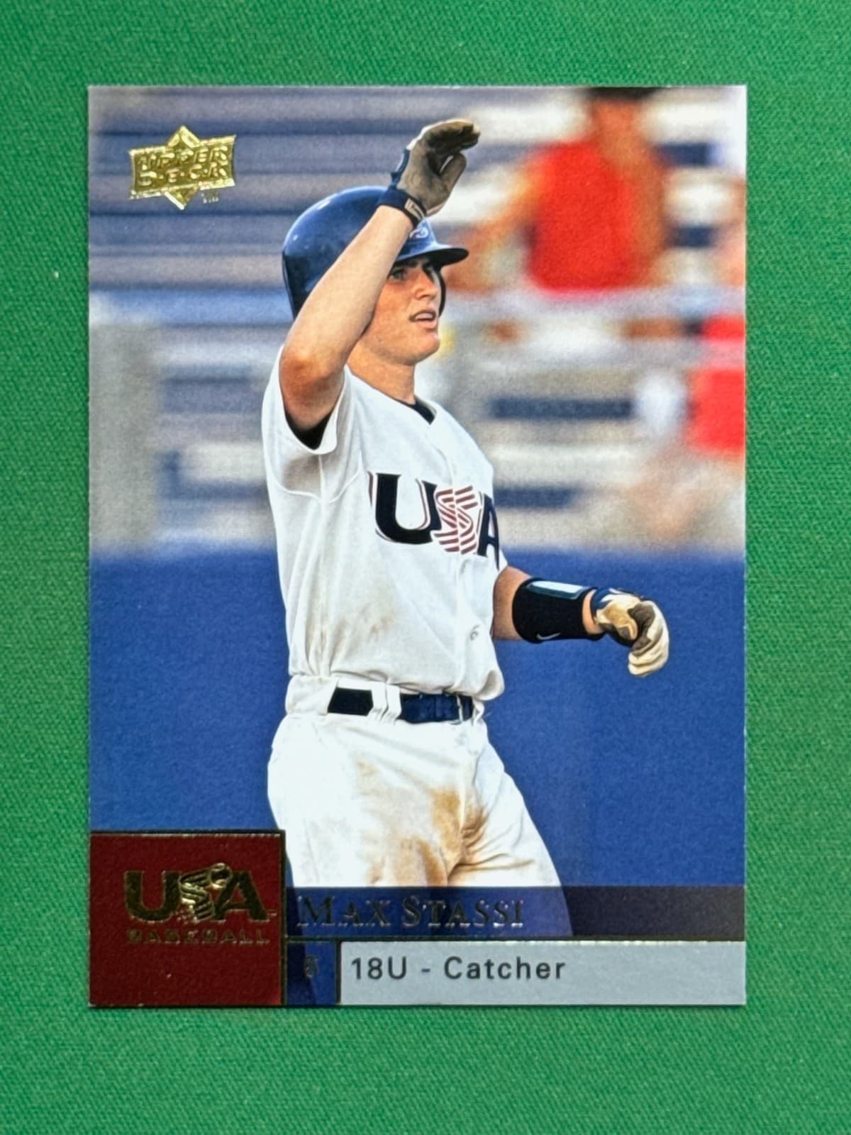 Max Stassi trading card