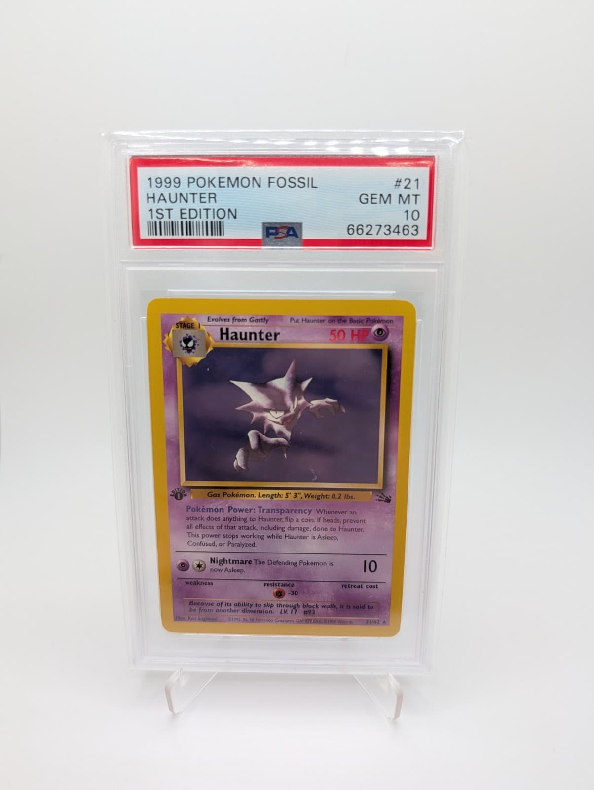 Haunter 1999 Pokemon Fossil 1999-2000