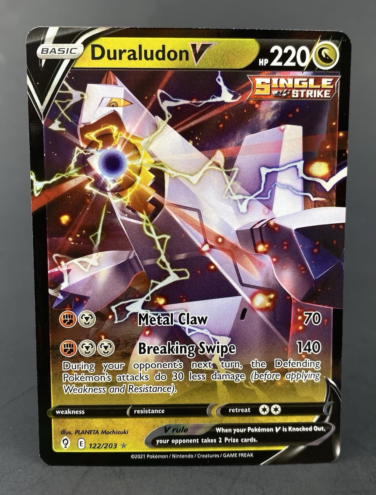 Duraludon V trading card