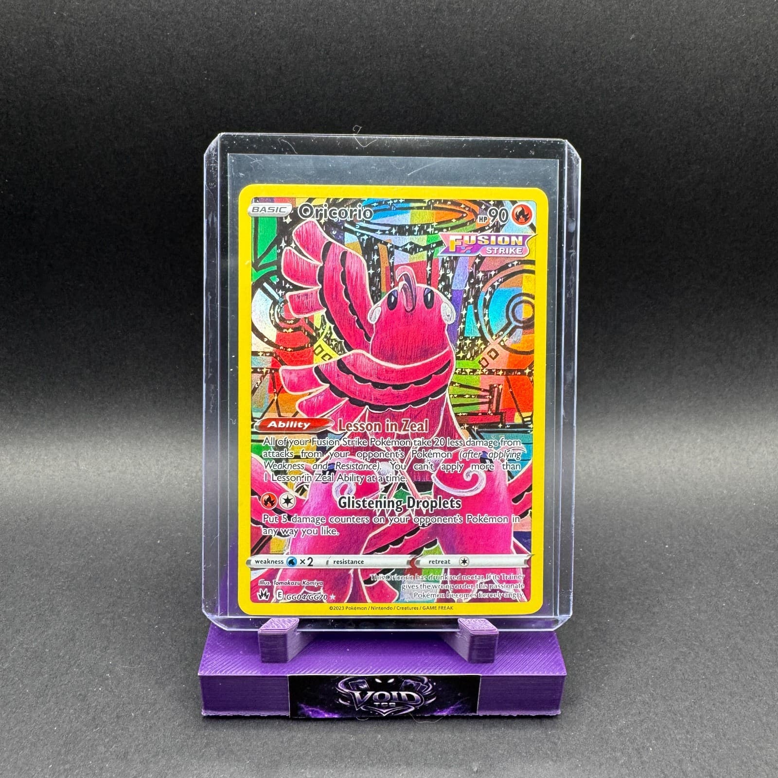 Oricorio trading card