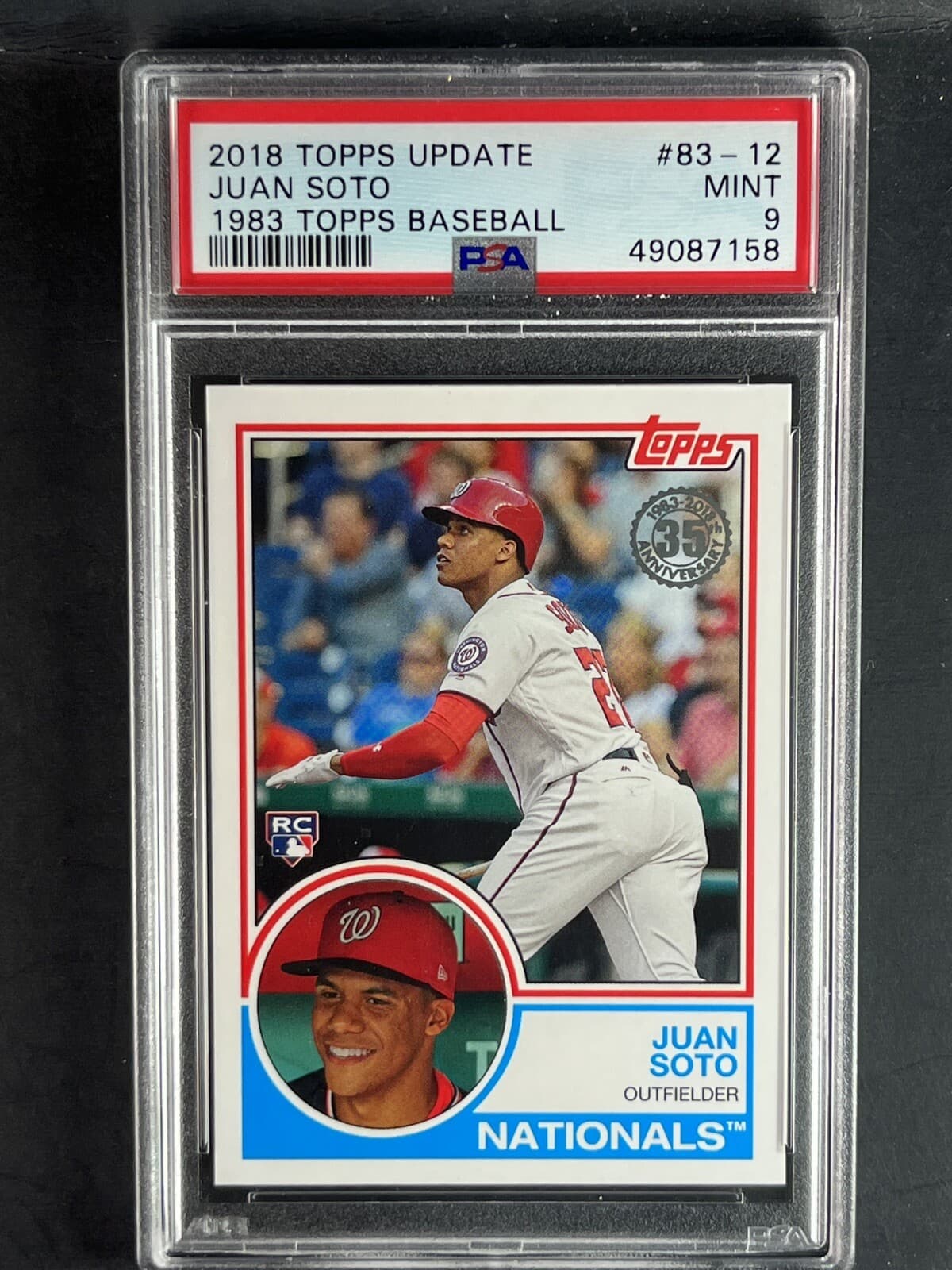 Juan Soto 2018 topps Topps Update