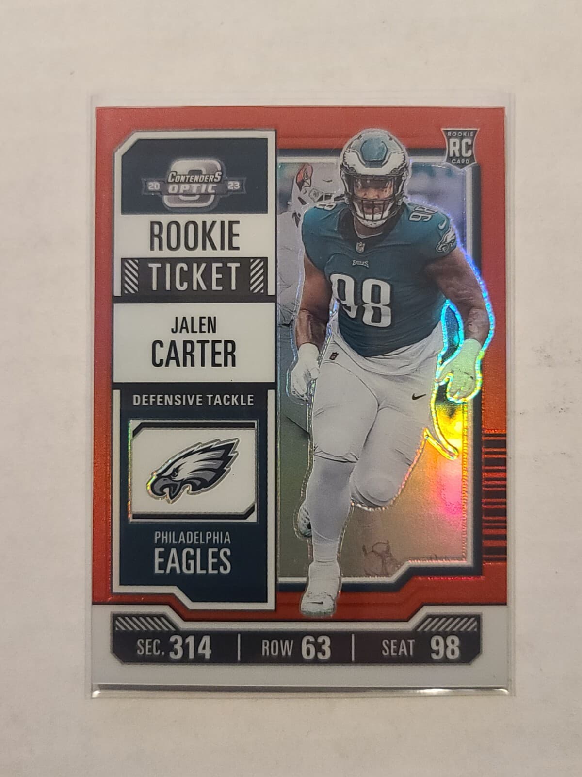 Jalen Carter 2023 panini Panini Contenders Optic
