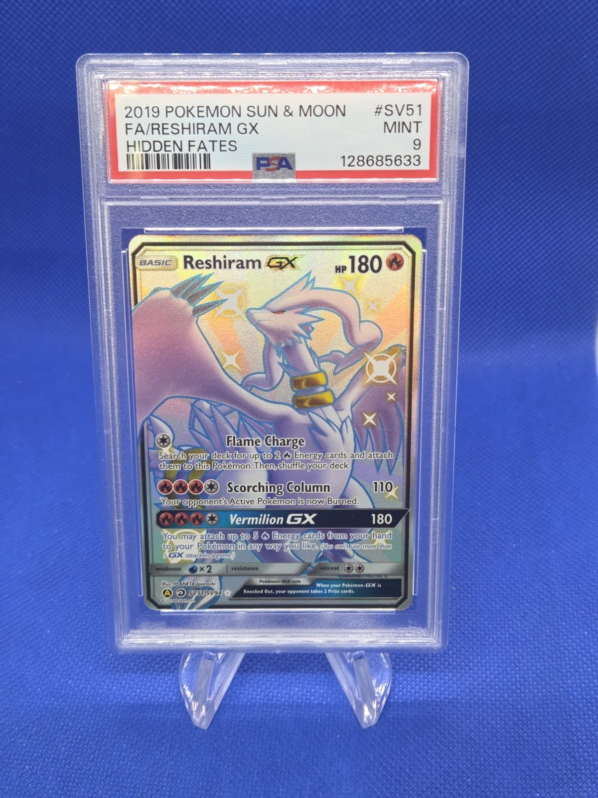 Reshiram-GX trading card