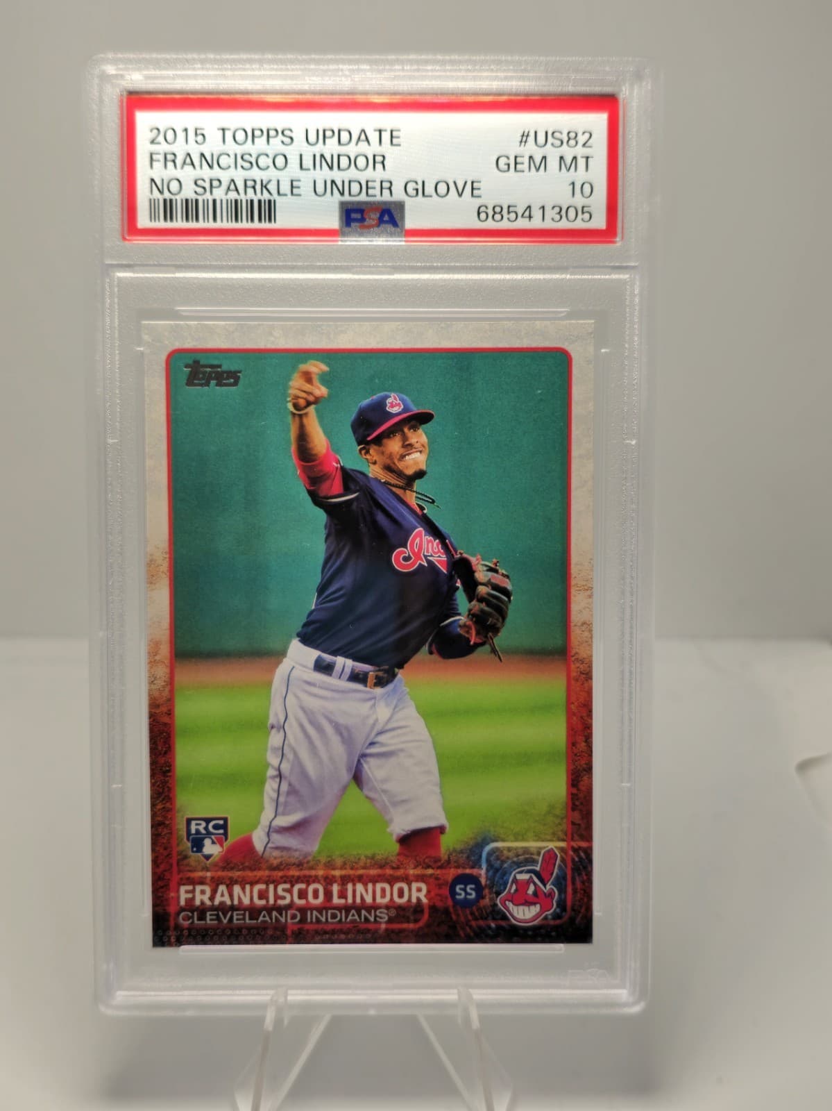 Francisco Lindor trading card