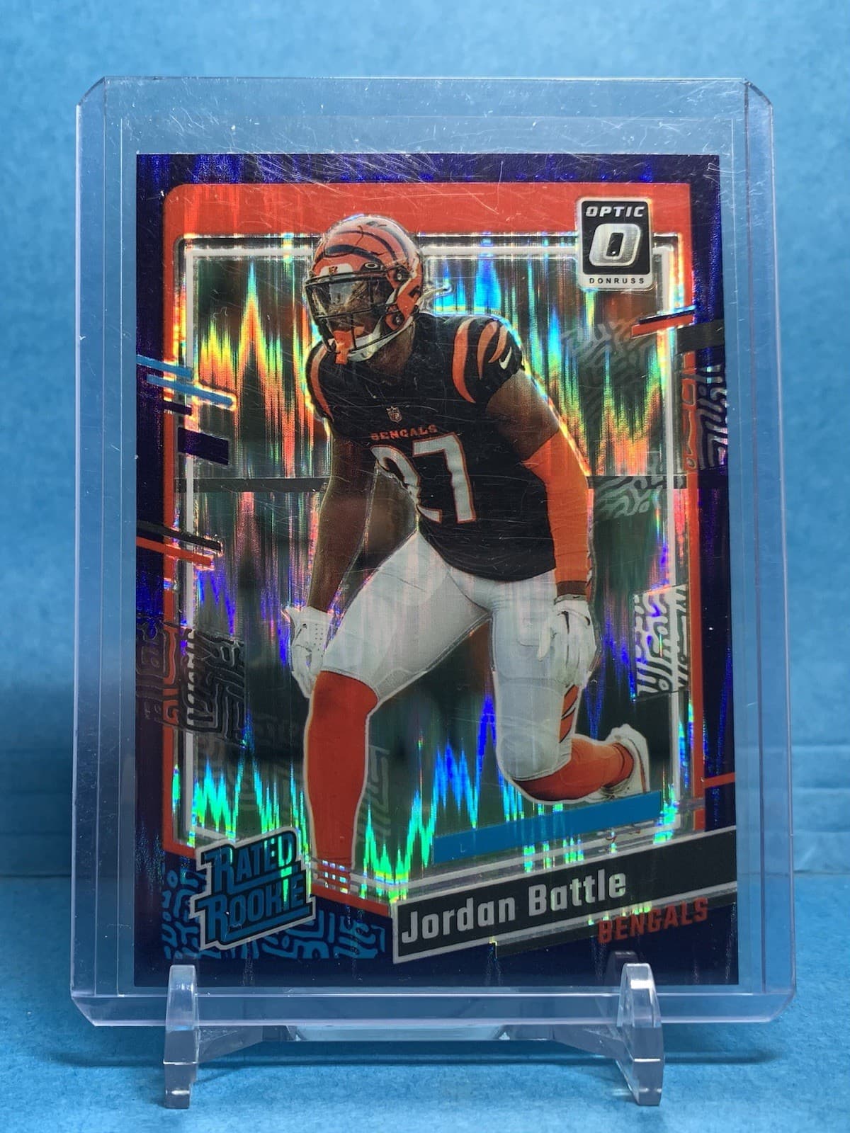 Jordan Battle trading card